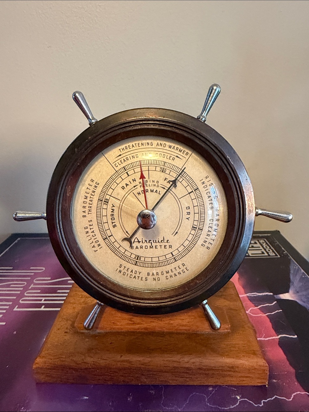 Vintage Airguide Fee and Stemwedel Captain's Ship's Wheel